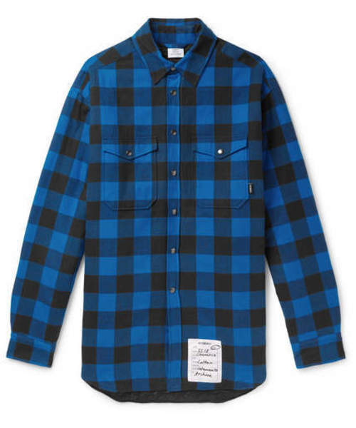 VETEMENTS Oversized Checked Cotton-Flannel Shirt