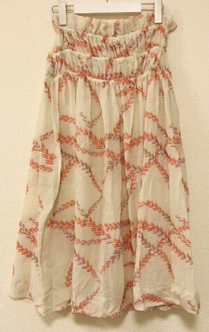 EAUSEENON EMB skirt