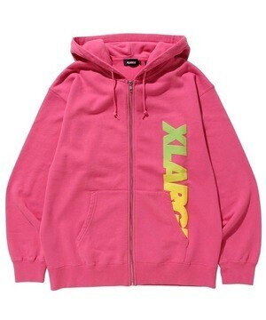 XLARGE FOAM PRINT STANDARD LOGO FULLZIPPED SWEAT