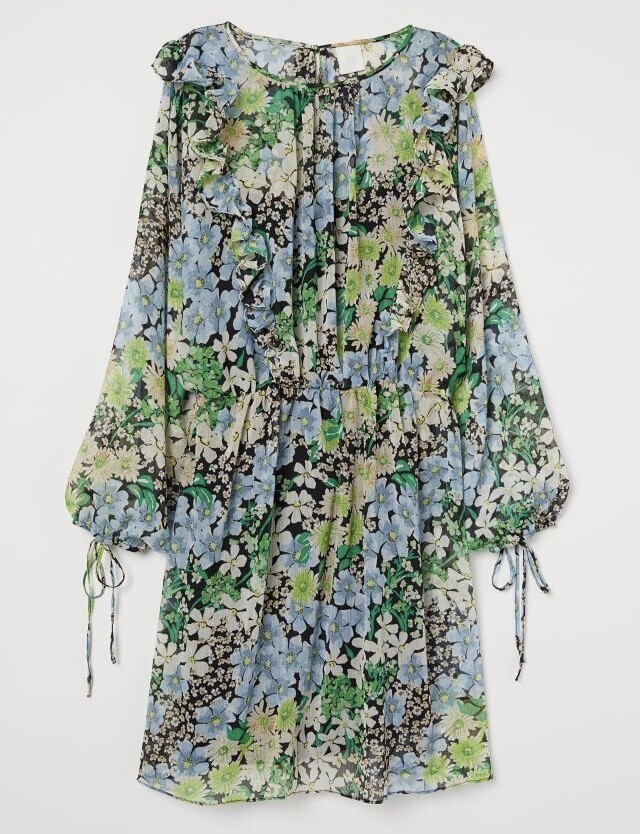 H&M シフォンワンピース