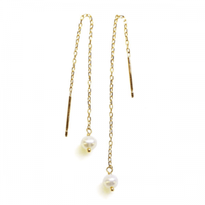 Sweets Jewelry Market 【SJ03857】 K10YG(イエローゴールド) 淡水パール アメリカンピアス
