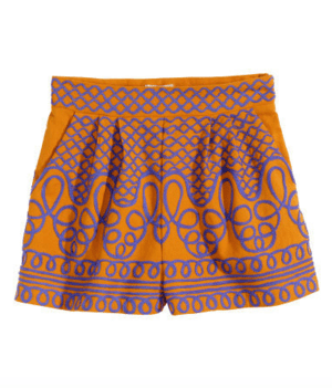 H&M 刺繍ショートパンツ