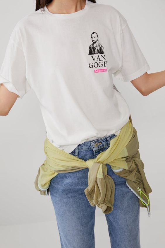 ZARA CAMISETA ESTAMPACI?N VAN GOGH