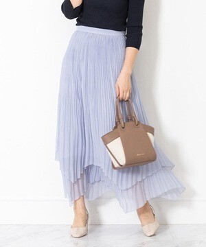 JILLSTUART ダブルプリーツイレヘムスカート