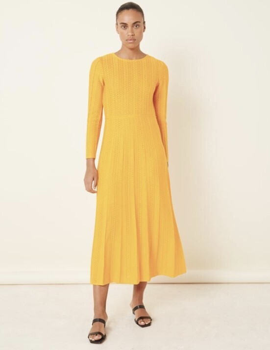 molli LONG DRESS IN OPENWORK KNIT