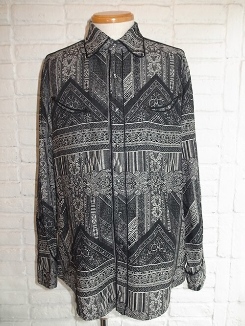 Iroquois MIXED PATTERN JQ DENIM SHIRT