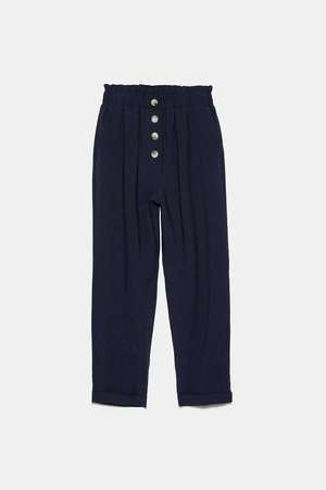 ZARA ペーパーバッグパンツ