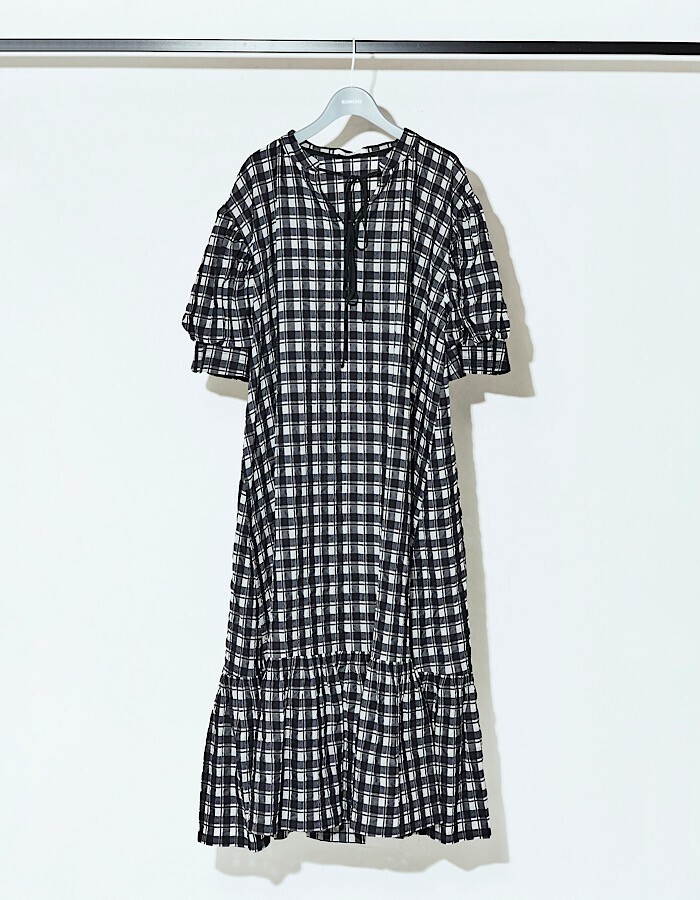 RUMCHE Big Check One-piece / black