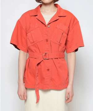 muller of yoshiokubo Piece-dyed open collar jacket