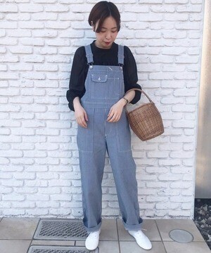 CHILD WOMAN デニムサロペット