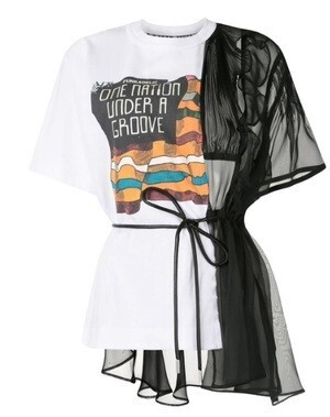 sacai デコンストラクテッド シアーTシャツ