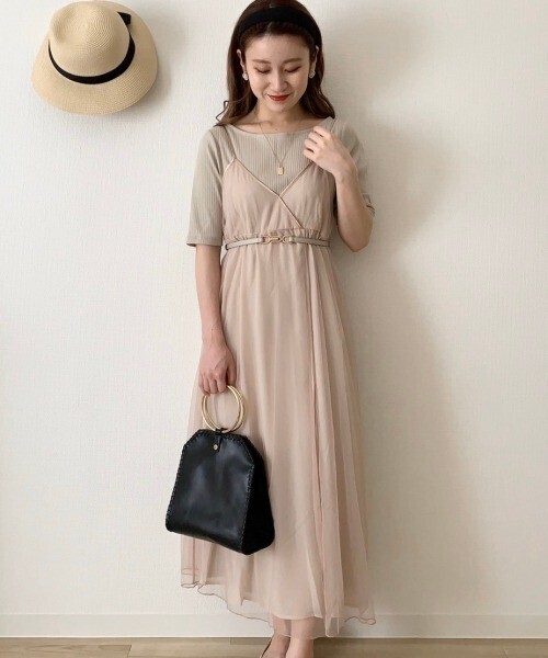 mysty woman カット×チュールワンピース