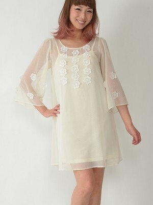 Honey Salon フラワーシアーワンピ