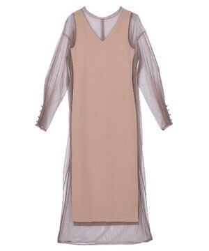 Ameri Vintage TULLE DOCKING DRESS