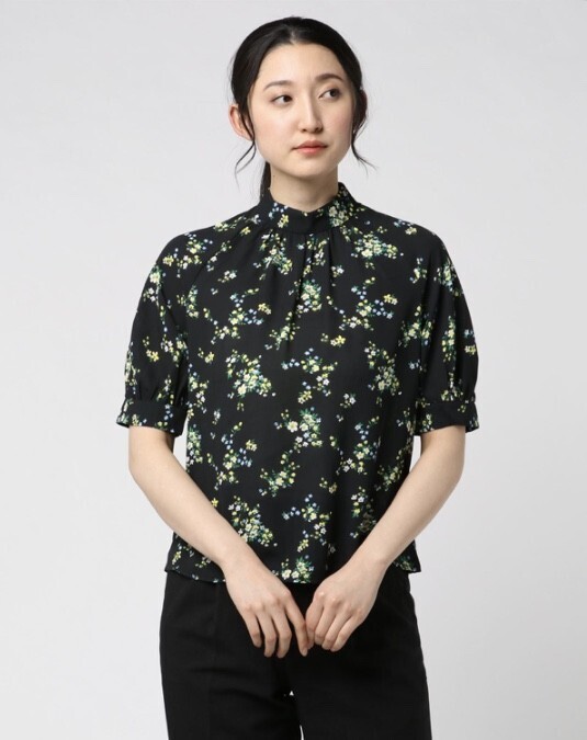Banana Republic モックネックブラウス