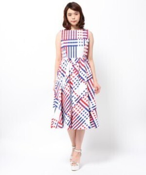 GRACE CONTINENTAL チェックマルチワンピース