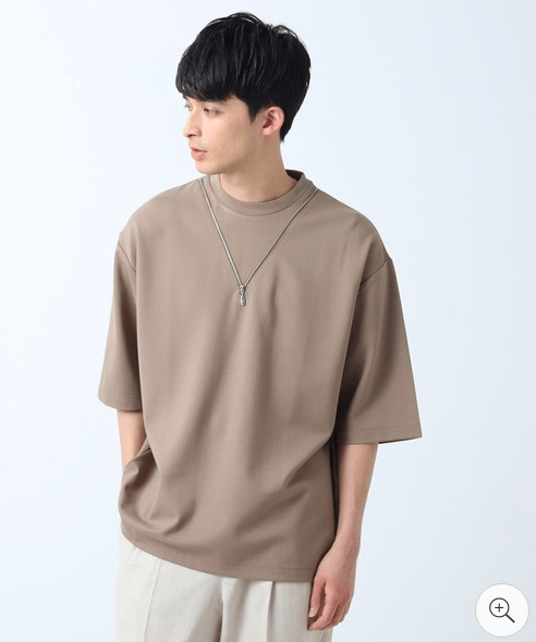tk.TAKEO KIKUCHI ネックレスデザインTシャツ