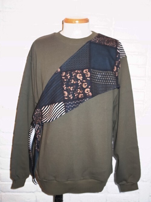 yoshio kubo MIX ROPE SCARF SWEAT TOP
