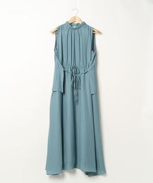 DRESSLAVE dry twist clogged collar dress
