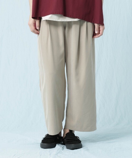 Iroquois HIGH WAIST WIDE TUCK PT