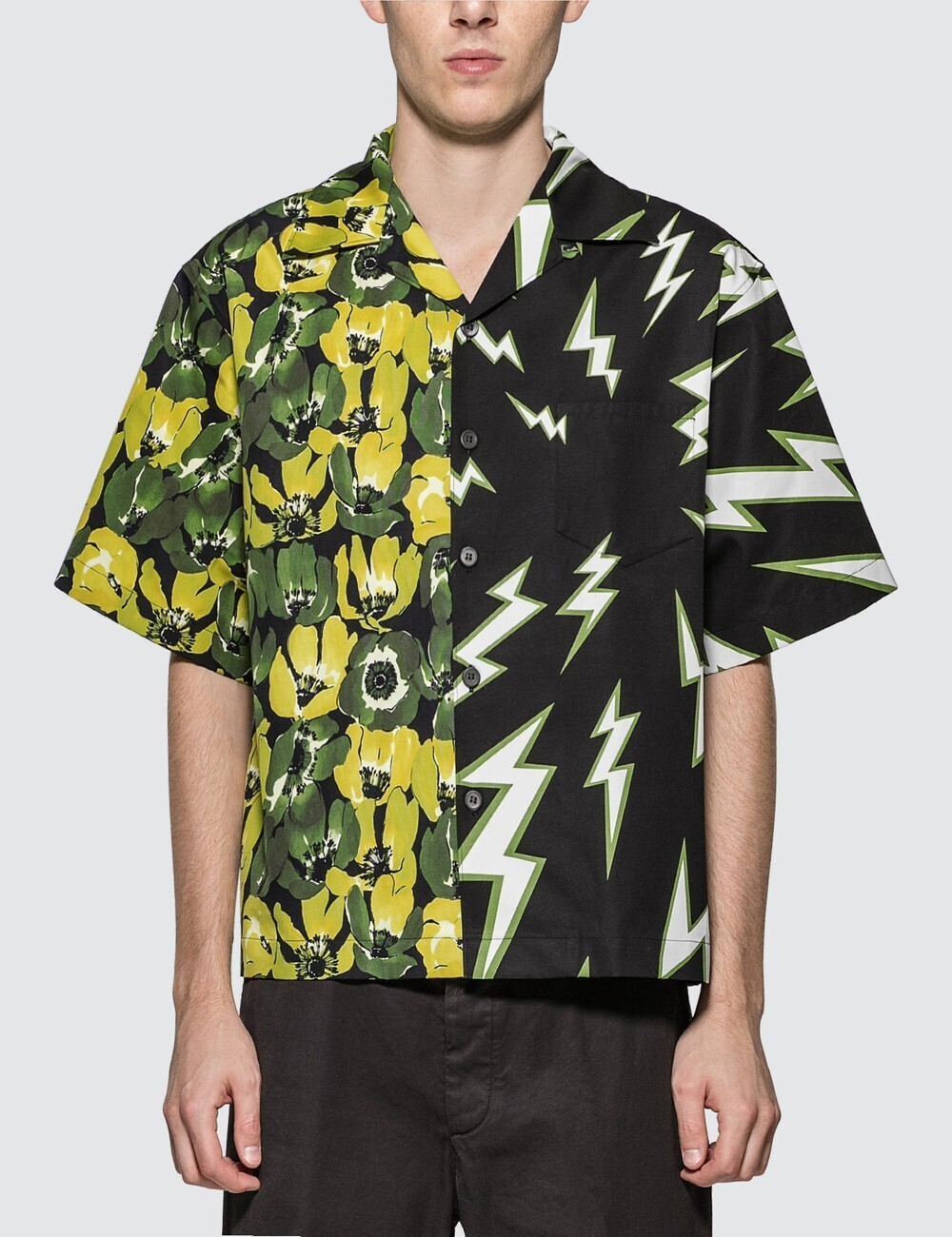 PRADA PRINTED POPLIN SHIRT