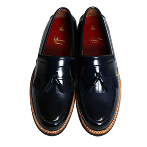 Honour Ovation 【3200】NAVY LUSTER メンズ タッセル付 コインローファー（ガラス加工）