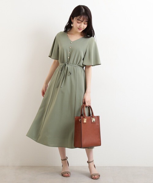 N.Natural Beauty Basic* フレアスリーブナローワンピース