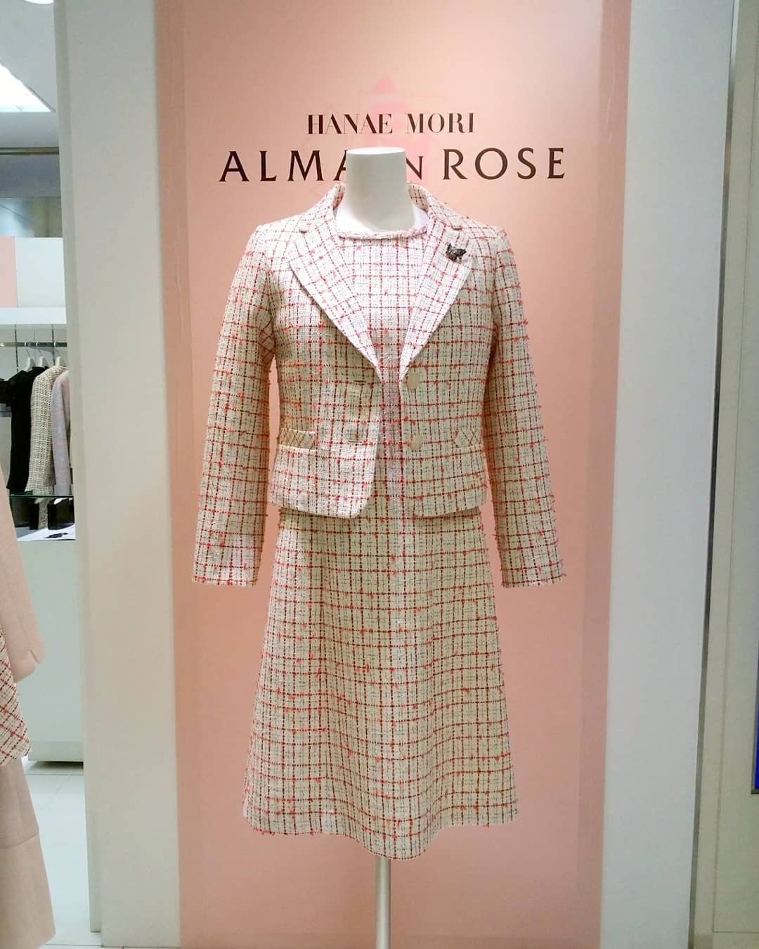 ALMA EN ROSE ツィード ワンピース