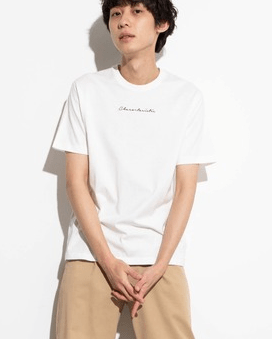 WEGO シンプル刺繍Tシャツ