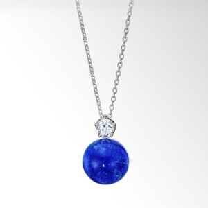 STAR JEWELRY LAPIS LAZULI & WHITE TOPAZ NECKLACE