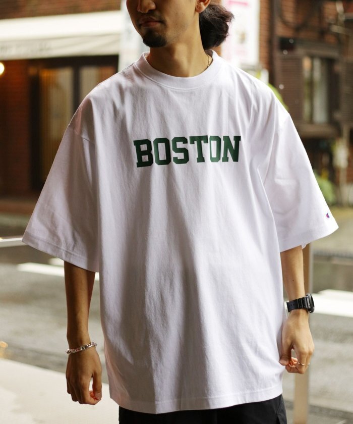 Champion 別注ビッグサイズCITYプリントTシャツ