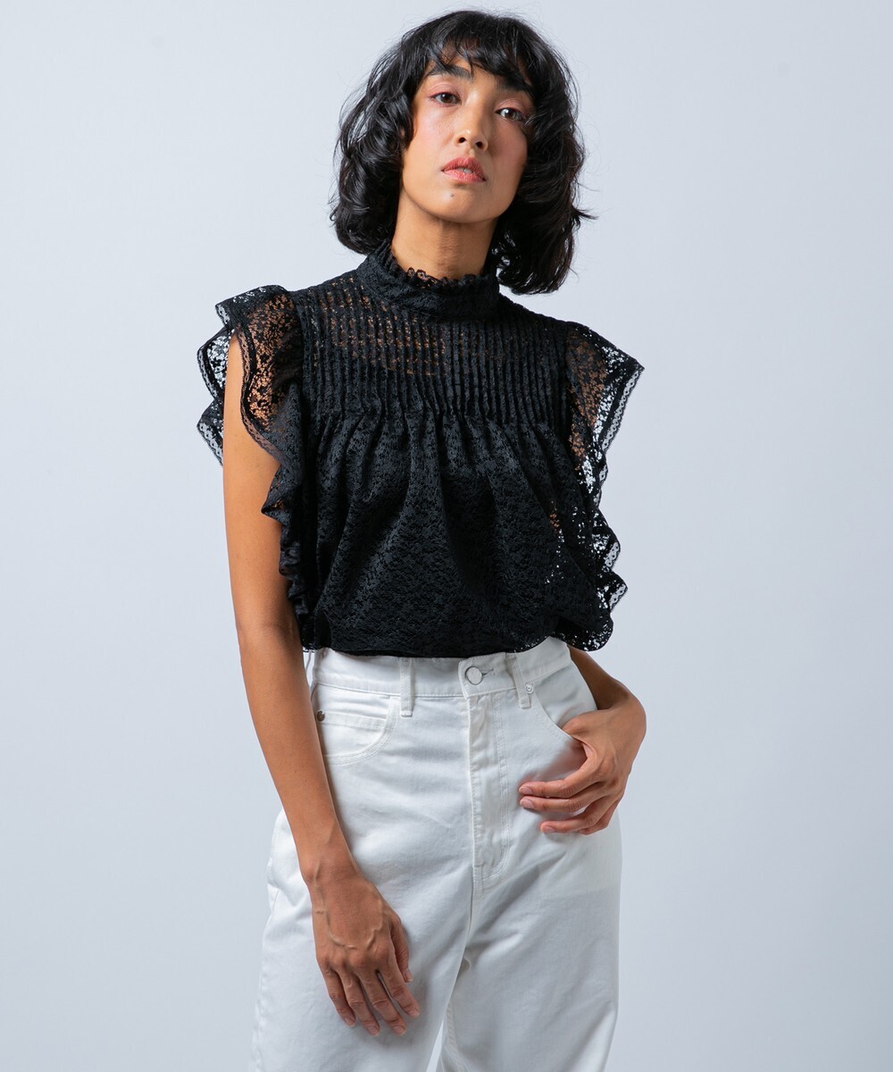 DOUBLE STANDARD CLOTHING DSC / floret laceシャツ