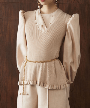 ADEAM Dusty Rose Button Down Blouse