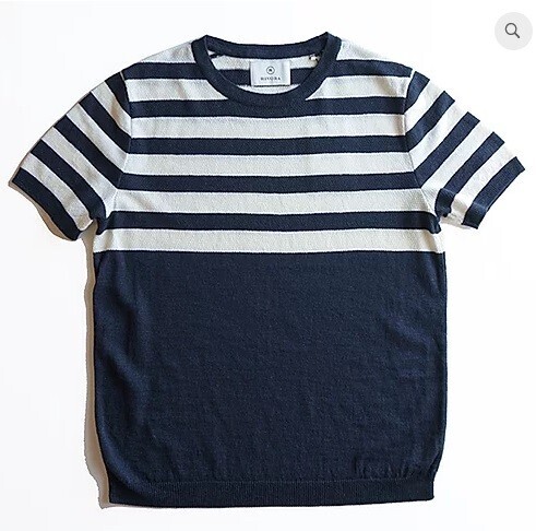 RIVORA Border Kanoko Knit T-Shirts