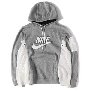 sacai 19S/S ×NIKE ロゴプリントカスタムパーカー