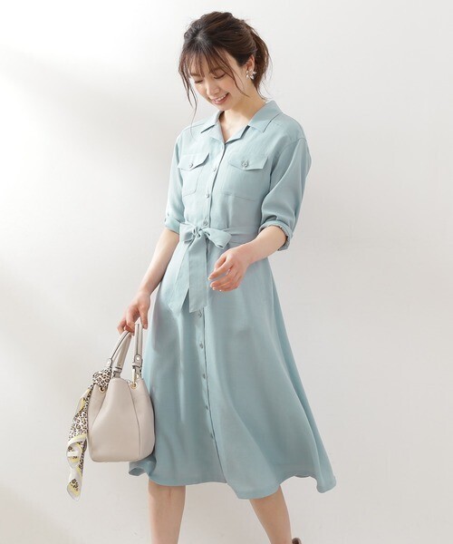 PROPORTION BODY DRESSING ワークポケットシャツワンピース