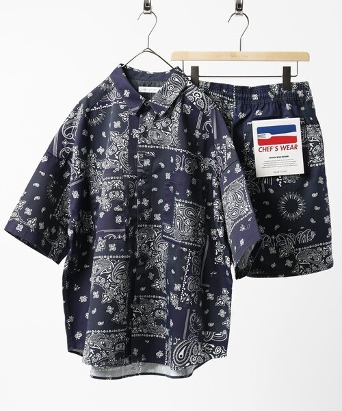 FREAK’S STORE シェフSSセットアップ/ビッグシルエットシャツ&イージーショーツ