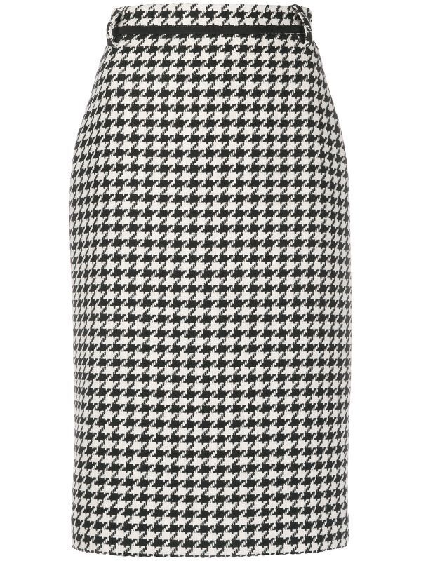 MSGM ハウンドトゥース ペンシルスカート
