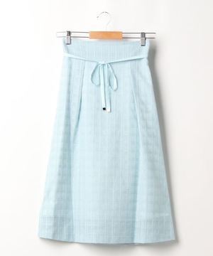 LAISSE PASSE シアーチェックスカート