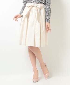 PATTERN fiona シャンブレーギャザーミディSK
