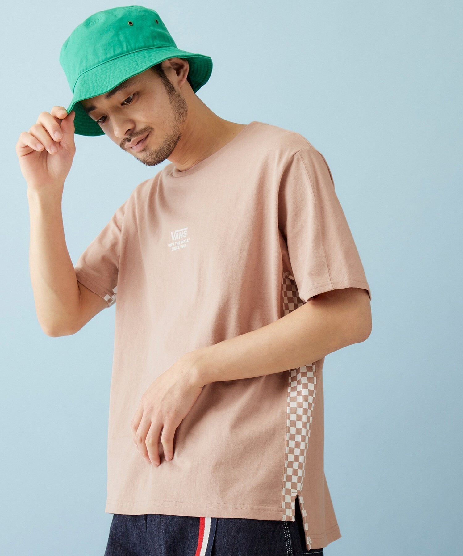 VANS Side Check Print T-Shirt サイドチェックプリント半袖Tシャツ