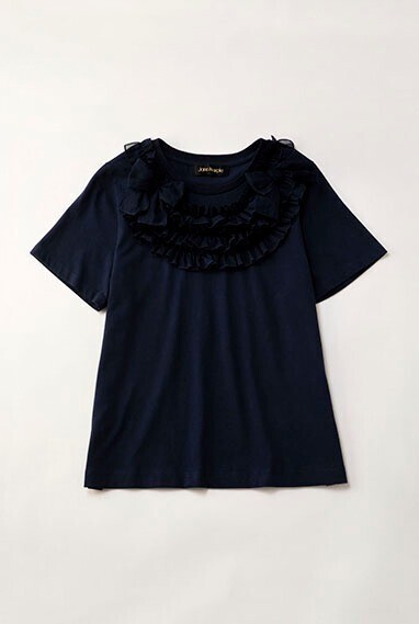 Jane Marple Organdy frill yoke T-shirt