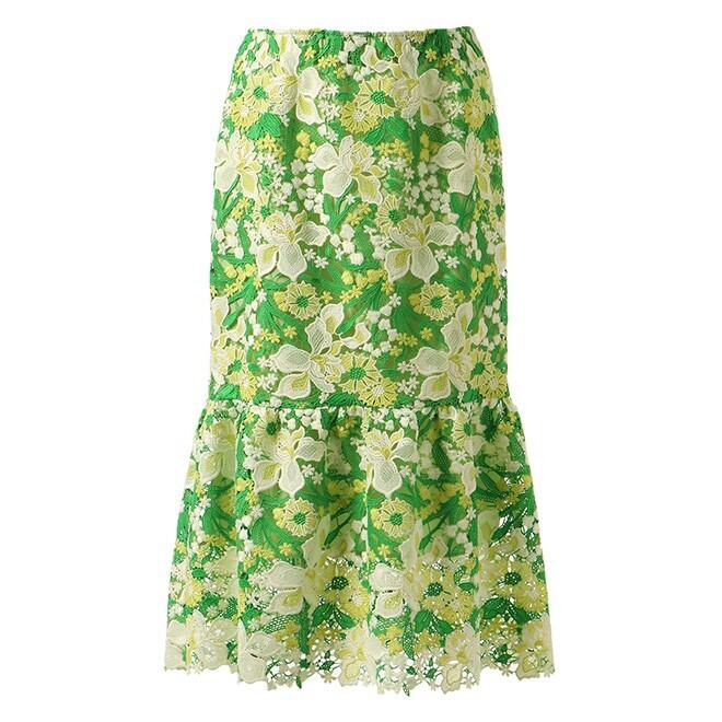 VIVIENNE TAM MULTI IRIS CHEMICAL LACE　スカート