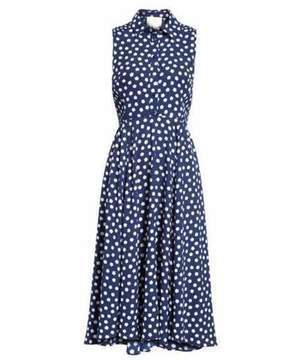 kate spade new york cloud dot midi dress
