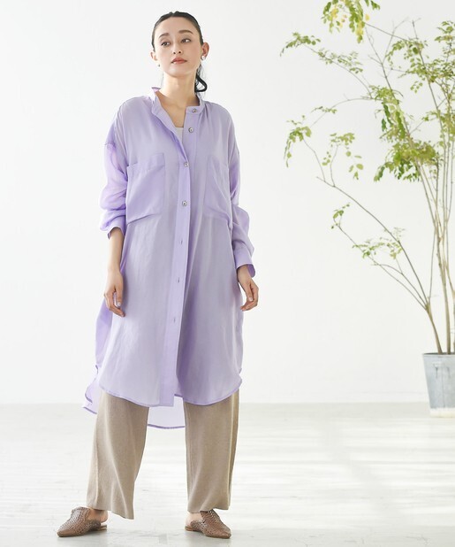 La boutique BonBon シアーチュニックシャツ