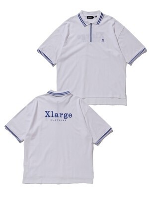 XLARGE S/S HALF ZIP BIG POLO SHIRT