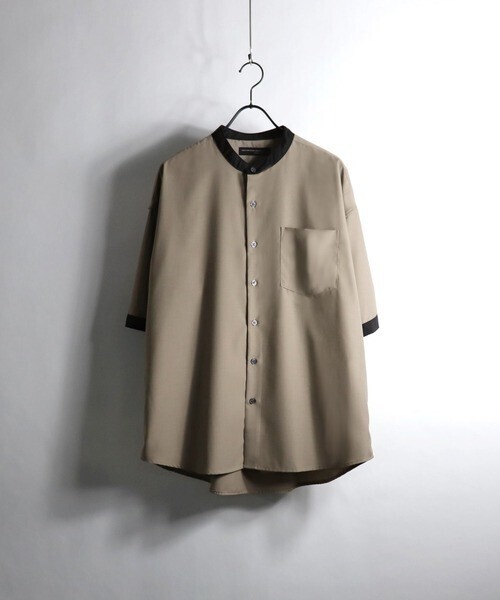 Confirm 【ZOZOTOWN限定】Confirm / コンファーム TRビッグバンドカラーシャツ