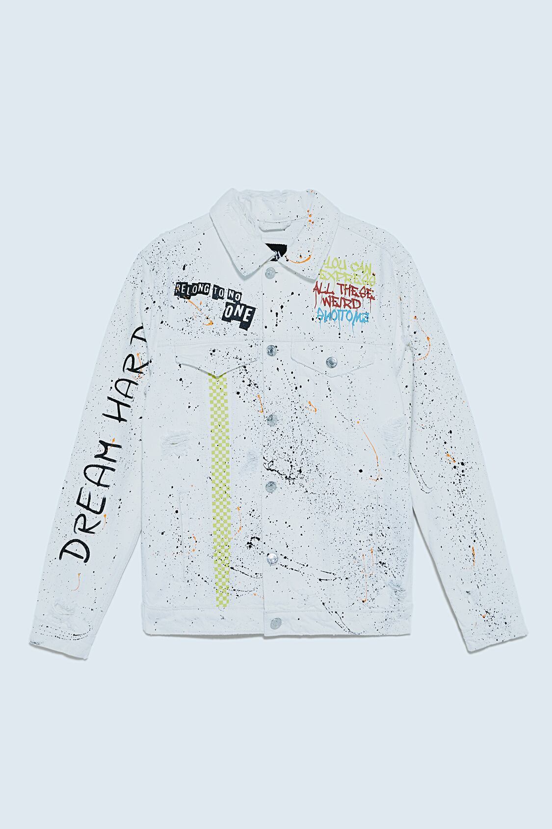 ZARA PRINTED DENIM JACKET