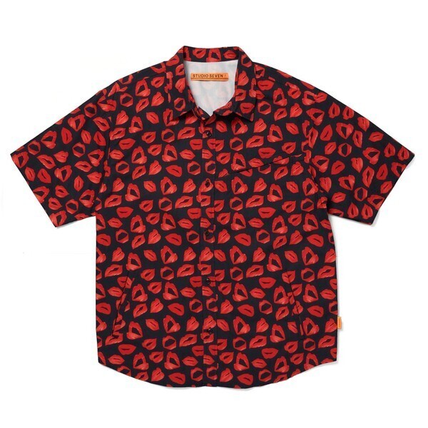 STUDIO SEVEN Lip Pattern Shirt