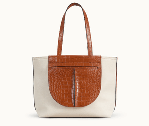 TOD’S トッズ ポケット ショッピングバッグ ミディアム - ブラウン